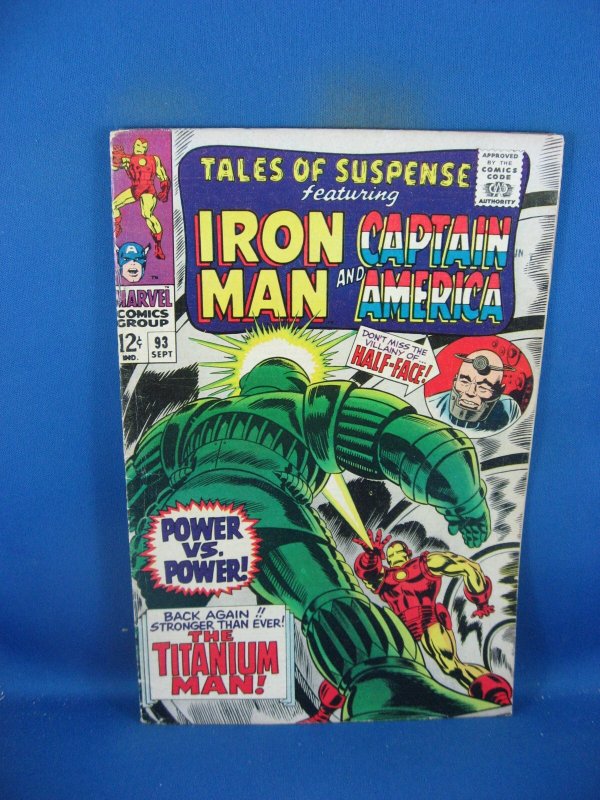 TALES OF SUSPENSE 93 F+ MARVEL 1967 IRON MAN