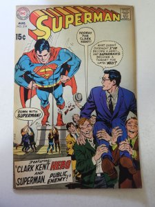 Superman #219 (1969) VG/FN Condition