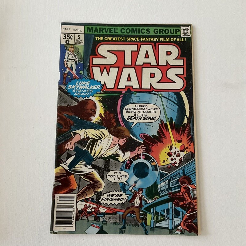 Star Wars 5 Fine Fn 6.0 Marvel 1977