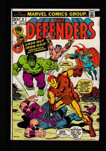 The Defenders #9 (1973) VG/FN / AVENGERS VS DEFENDERS WAR