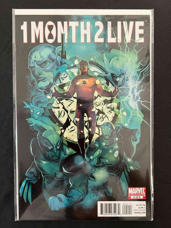 1 Month 2 Live  Full Set #,1,2,3,4,5  Marvel Comics 2010 Vf/Nm