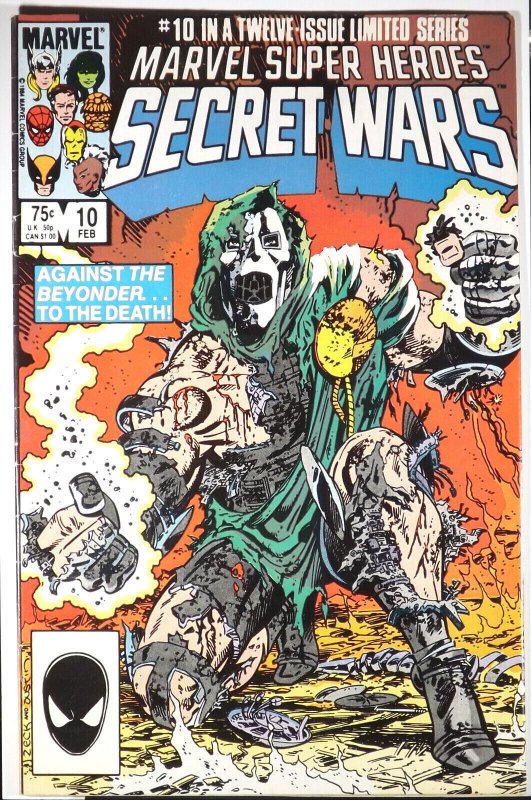 MARVEL SUPER HEROES SECRET WARS #10 VF 1984 Doctor Doom vs Beyonder MCU 