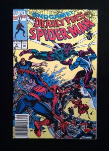 Deadly  Foes  of Spider-Man #4  MARVEL Comics 1991 VF+ NEWSSTAND