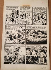 JOHNNY CRAIG original art, GUNFIGHTER #7, 6 PAGES full story ,1949, BUCKSKIN KID