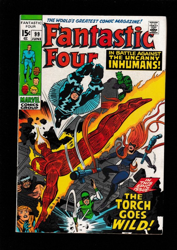 Fantastic Four #99 (1970) VFN / STAN LEE & JACK KIRBY / VS INHUMANS