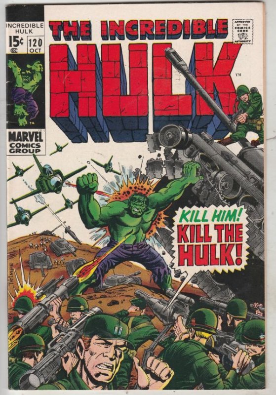 Incredible Hulk #120 (Oct-69) VF/NM High-Grade Hulk