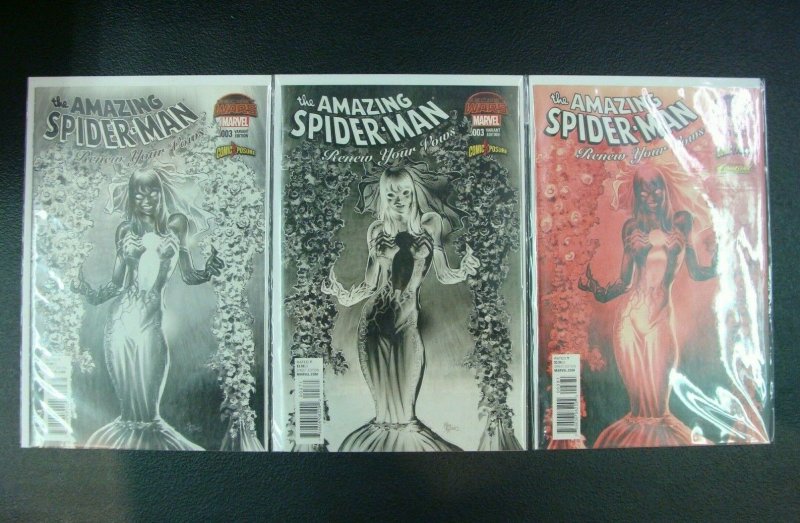 Amazing Spider-Man Renew Your Vows #3 Deodato Variant Mary Jane 3 Cover Set ASM