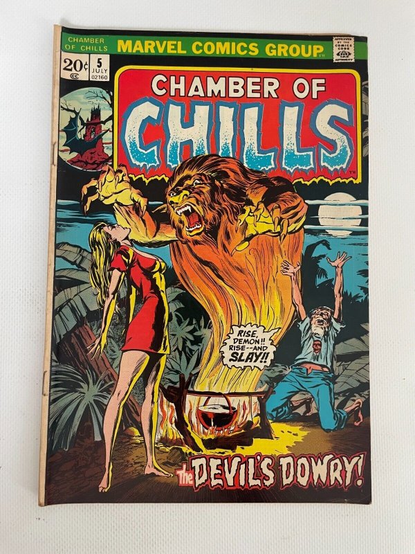 Chamber Of Chills # 5 VF Marvel Comic Book Monster Horror Fear Scary 12 LI8