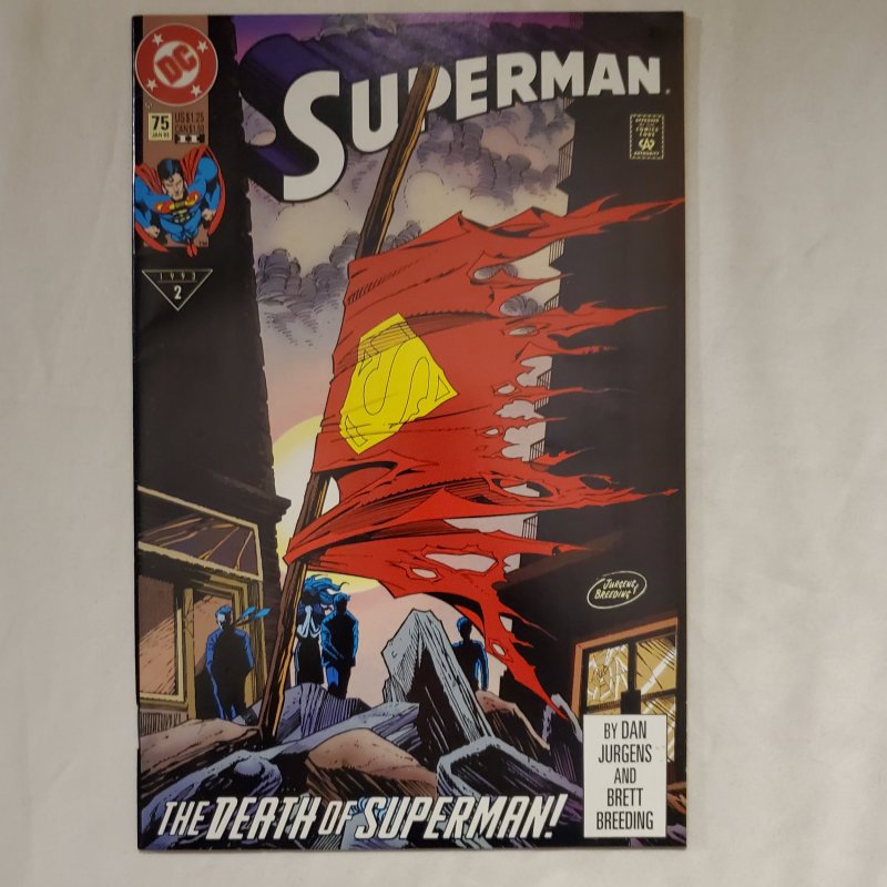 Superman 75 2nd printing Near Mint-