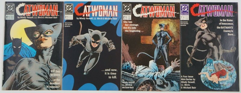 Catwoman #1-4 VF complete series - dc comics 2 3 set lot batman first mini