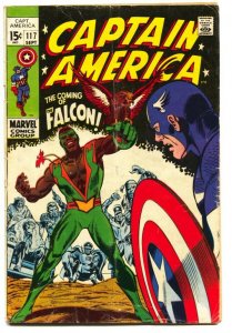 CAPTAIN AMERICA #117 comic book 1969 First appearance of FALCON Marvel