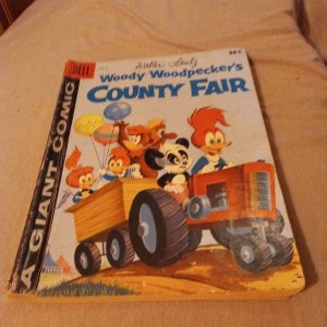 Woody Woodpecker's County Fair #2 silver age 1958 Dell Comics giant cartoon book