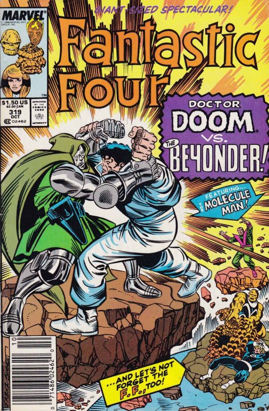 Fantastic Four (Vol. 1) #319 (Newsstand) FN ; Marvel | Doctor Doom vs Beyonder