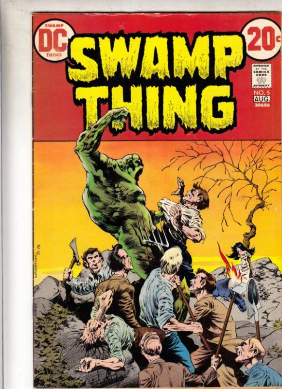 Swamp Thing #5 (Aug-73) VF/NM High-Grade Swamp Thing