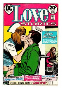 LOVE STORIES #152 1973-DC-WHEEL CHAIR-NURSE-FINAL ISSUE-vg