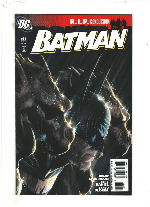 Batman #681 VF/NM 9.0 DC Comics 2008 Grant Morrison & Alex Ross, R.I.P.
