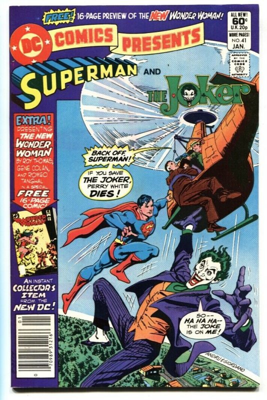 DC COMICS PRESENTS #41 comic book-SUPERMAN/JOKER-HIGH GRADE NM-