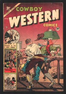 Cowboy Western #46 1953-Charlton-Formerly Space Western-Barroom fight cover...