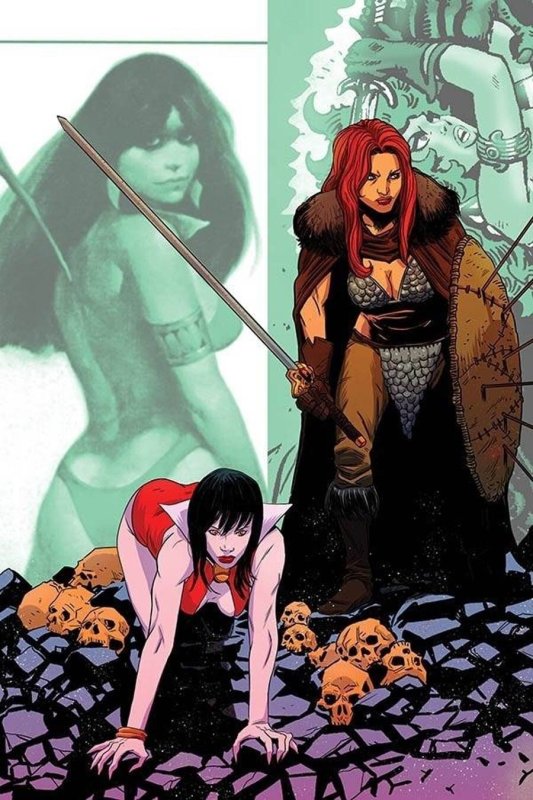 Vampirella Red Sonja #10 2020 Drew Moss 1:30 Ratio Dynamite EB104