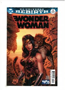 Wonder Woman #3 NM- 9.2 DC Rebirth 2016 Sharp Cover, vs. Cheetah 