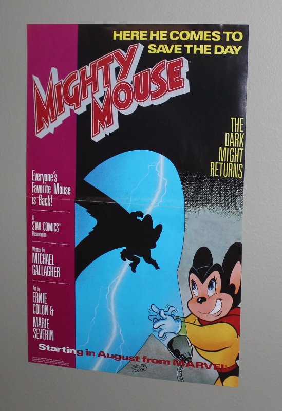 Marvel Promo Poster / Mighty Mouse / 1990