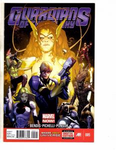 Lot Of 5 Guardians Of The Galaxy Marvel Comic Books # 1 2 3 4 5 1st Prints J252