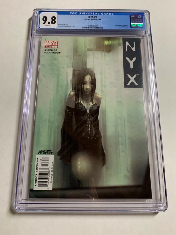 Nyx 3 Cgc 9.8 White Pages 1st X-23 Laura Kinney Marvel X-men Wolverine