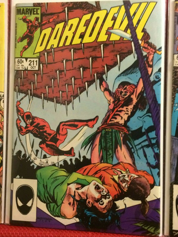 Daredevil Comic Lot  7 First Series Daredevil Comics Ranging From FN to NM-1984