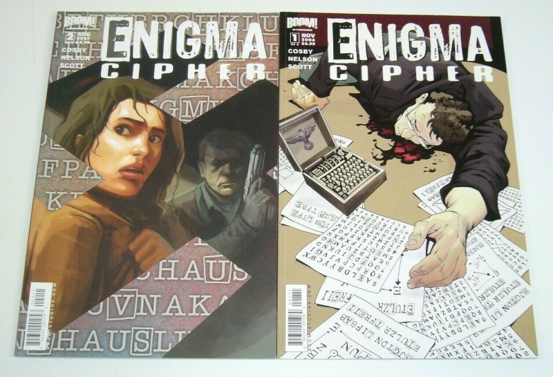 Enigma Cipher #1-2 VF/NM complete series - andrew cosby - prestige format boom