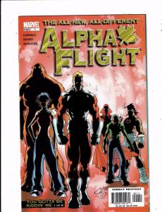 Lot of 4 Alpha Flight Marvel Comic Books #1 2 4 9 MS11