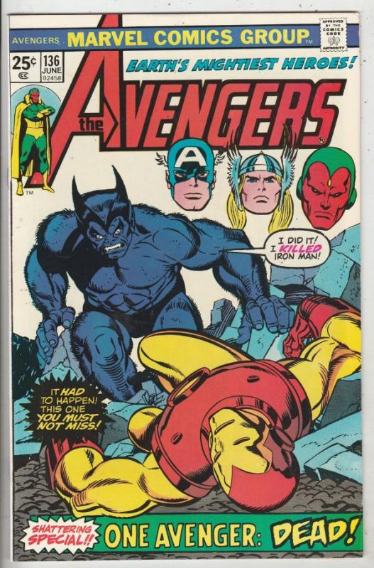 Avengers, The #136 (Jun-75) NM Super-High-Grade Avengers