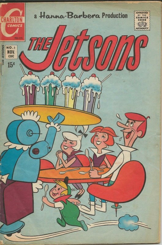 Jetsons #1 ORIGINAL Vintage 1970 Charlton Comics