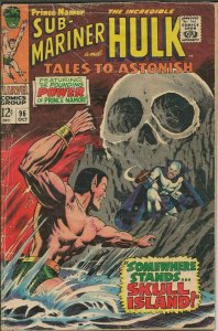 Tales to Astonish #96 ORIGINAL Vintage 1967 Marvel Comics Sub Mariner Hulk