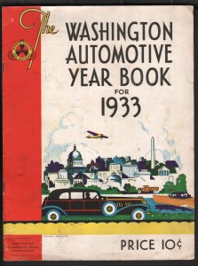 Washington Automobile Guide For 1933-Thomas Worford cover-info-pix-ads-VG/FN