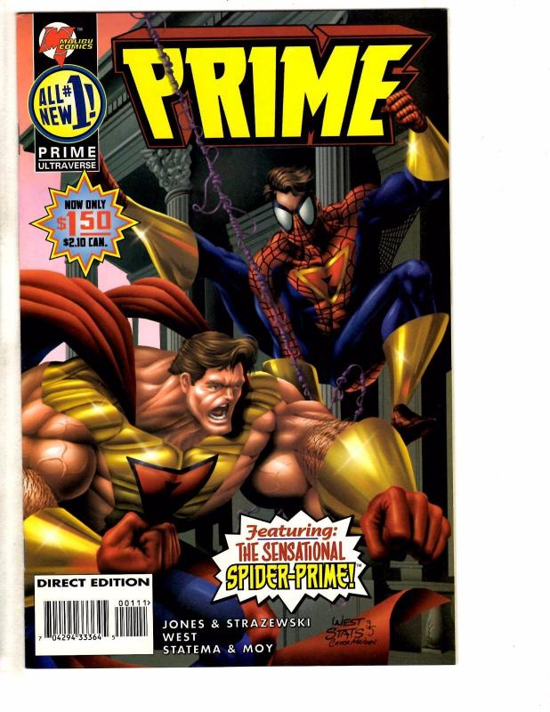 9 Prime Malibu Ultraverse Comic Books #1 (5) (2 Different Covers) 2 5 6 9 J206