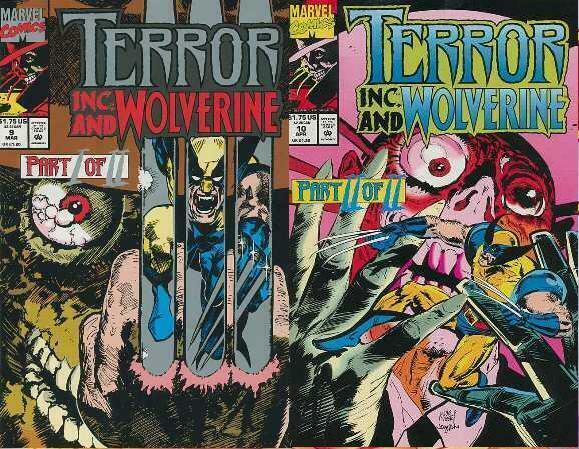 TERROR INC (1992) 9-10  WOLVERINE 2-part story!