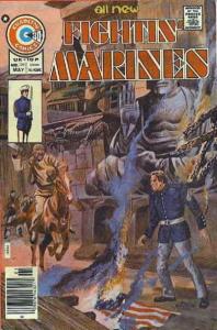 Fightin’ Marines #129 VG; Charlton | low grade comic - save on shipping - detail