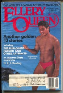 Ellery Queen 9/1988-Greg Louganis-hard boiled crime pulp-G/VG