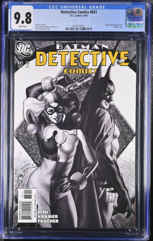 DETECTIVE #831 CGC 9.8 -HARLEY QUINN-DC comic book-4393770001