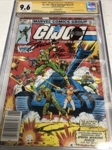 G.I. Joe (1982) #1 (CGC 9.6 WPSS) Signed- Sketch Bob Mcleod & Jim Shooter