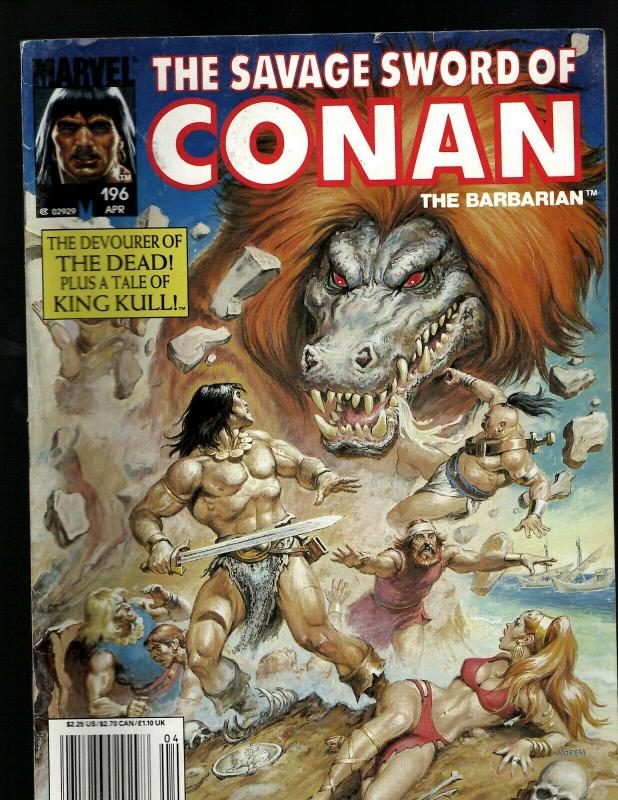 10 Savage Sword Of Conan Comics # 222 196 195 189 165 163 163 151 143 140 J394