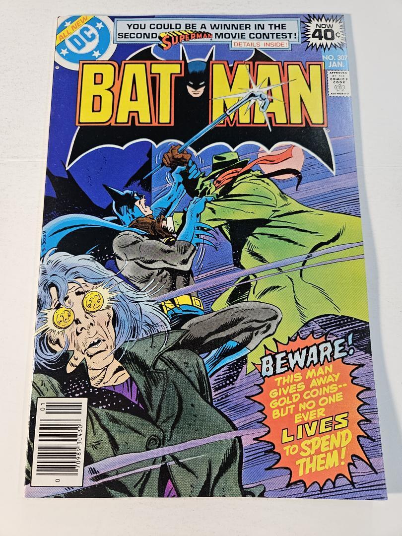 Batman #307, NM 1st Lucious Fox, DC, 1979
