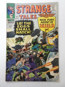 Strange Tales #145 (1966) W/ Dr. Strange & Nick Fury! Sharp VG+ Condition!