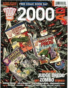 2000 AD Magazine, NM-, Judge Dredd, Zombo, FCBD, 2013, more items in store