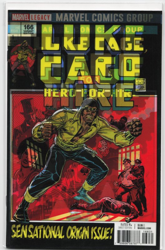 Luke Cage #166 Lenticular Cover (2017) Luke Cage