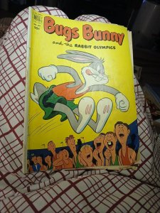 Bugs Bunny The Rabbit Olympics Four-Color 432 Dell Comic 1952 Golden Age Cartoon