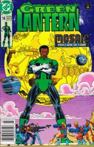 Green Lantern (3rd Series) #14 (Newsstand) FN ; DC | Mosaic 1 John Stewart