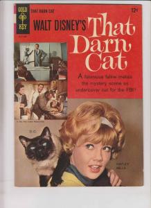 Walt Disney's That Darn Cat #1 VF- hayley mills - silver age gold key comics