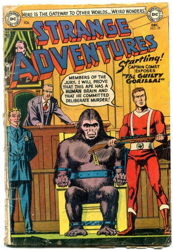 Strange Adventures #39 1953- Captain Comet- Gorilla cover G