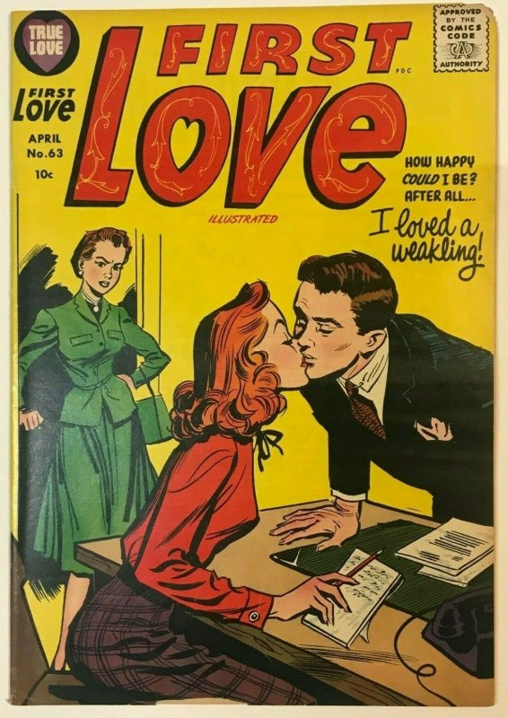 FIRST LOVE ILLUSTRATED#63 VG- 1956 HARVEY GOLDEN AGE COMICS